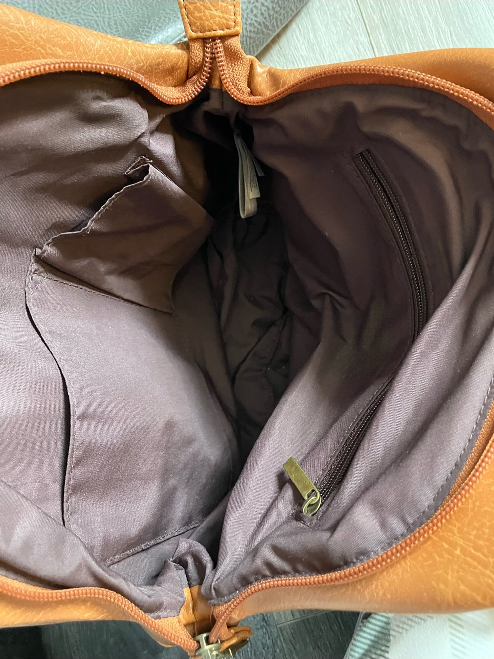 Matt by Matt & Nat, light brown vegan leather purse with braided straps - Picture 5 of 5